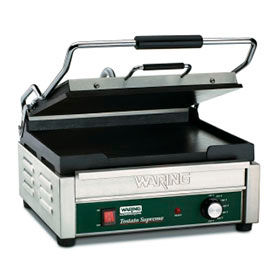 Waring WFG250 - Panini Grill Smooth Top & Bottom 120V WFG250