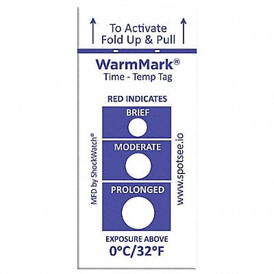 Temperature Indicator Label Heat PK100 MPN:WM 0/32