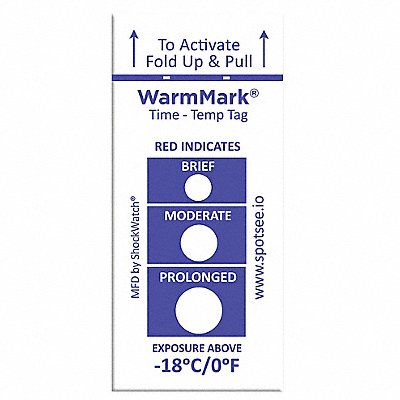 Temperature Indicator Label Heat PK100 MPN:WM -18/0