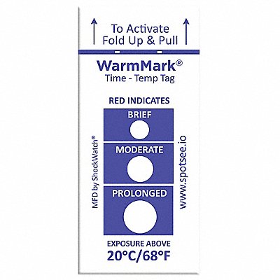 Temperature Indicator Label Heat PK100 MPN:WM 20/68