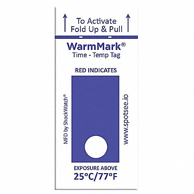 Temperature Indicator Label Heat PK100 MPN:WM 25/77-8