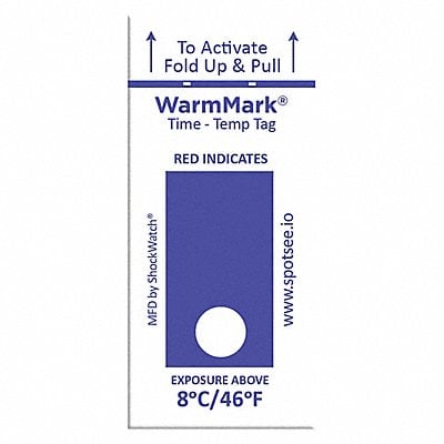 Temperature Indicator Label Heat PK100 MPN:WM 8/46-12