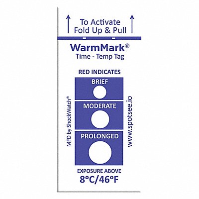 Temperature Indicator Label Heat PK100 MPN:WM 8/46