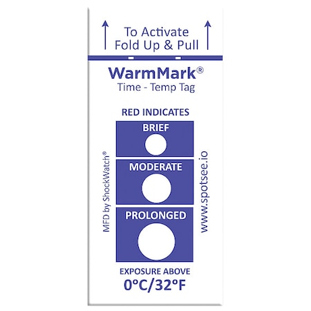 TemperatureIndicatingLabel, Blue, PK100 MPN:WM 0/32