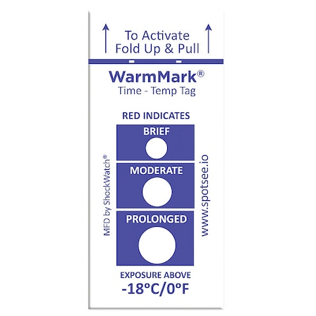 TemperatureIndicatingLabel, Blue, PK100 MPN:WM -18/0