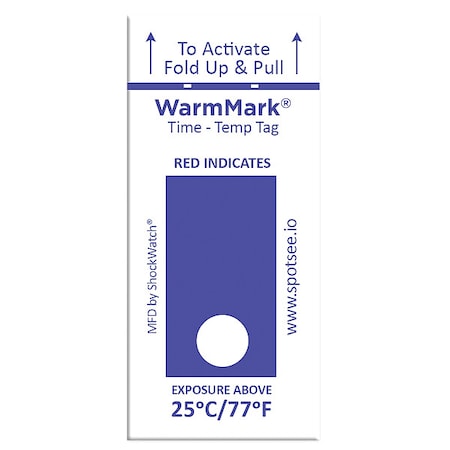 TemperatureIndicatingLabel, Blue, PK100 MPN:WM 25/77-8