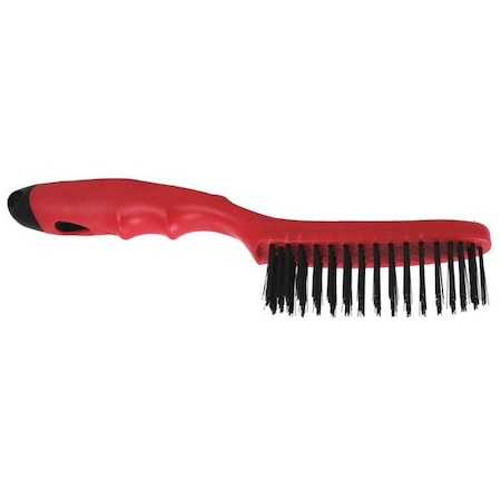 Wire Brush, Steel, Shoe Handle, 10.25