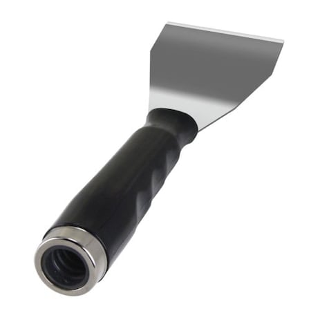 3 in SS Bent Pole Scraper w/ Threaded Handle MPN:10737