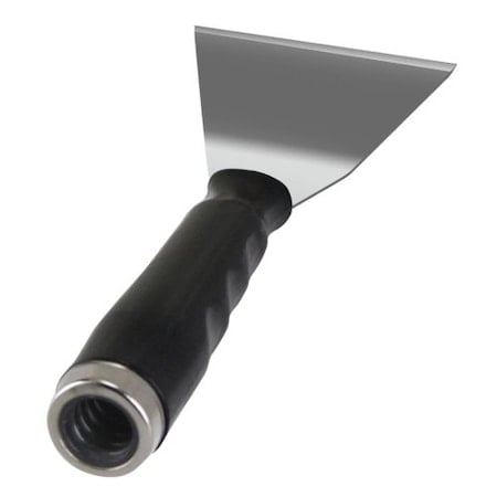 4 in SS Bent Pole Scraper w/Threaded Handle MPN:10739