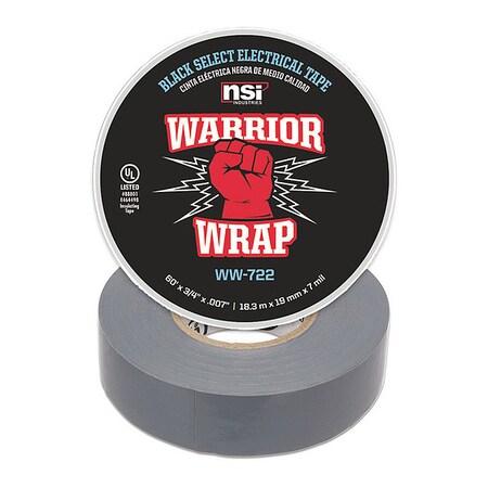 Electrical Tape, 7 mil, Grey MPN:WW-722-GY