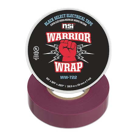 Select Electrical Tape, 7 mil, Purple MPN:WW-722-VT