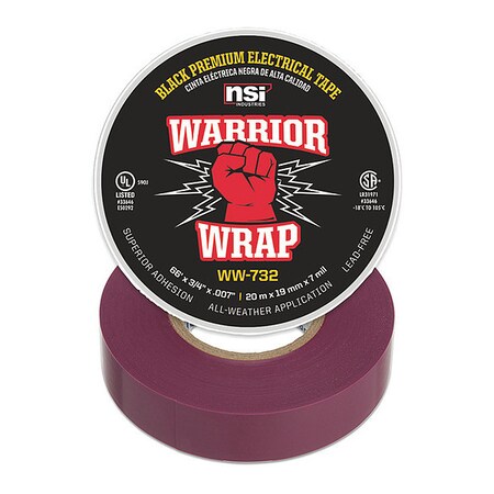 Electrical Tape, 7 mil, Purple MPN:WW-732-VT