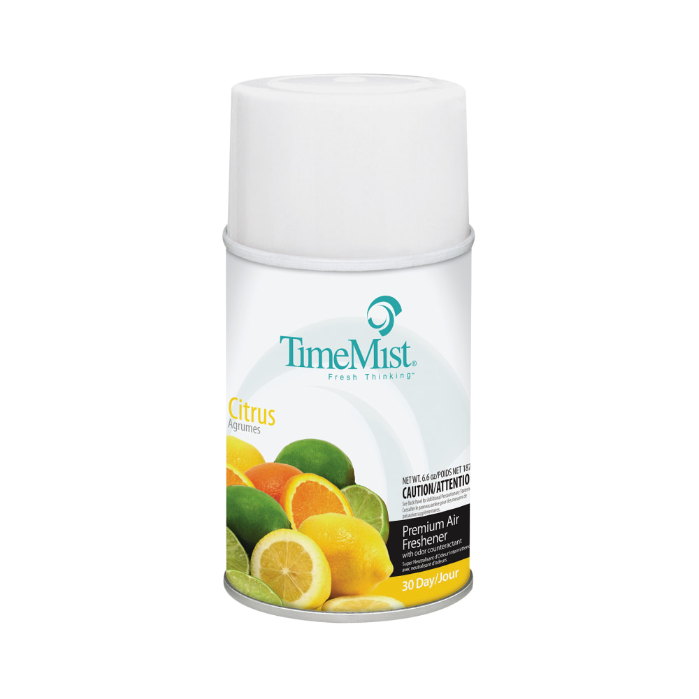 TimeMist Premium Metered Air Freshener Refills, Citrus, 6.6 Oz, Pack Of 12 MPN:33-2508