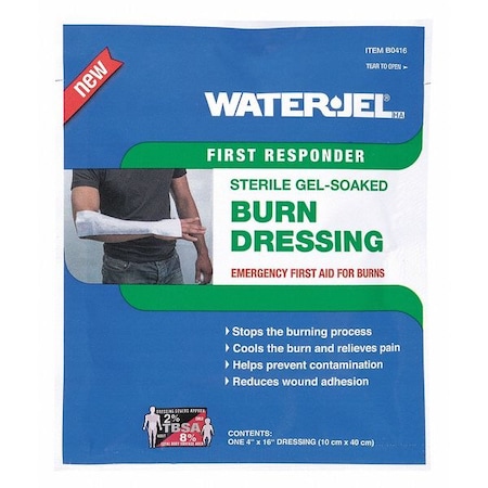 Burn Dressing, Sterile, Blue, 16