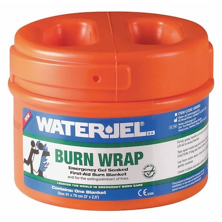 Burn Wrap, Sterile, Orange, Wool, 36