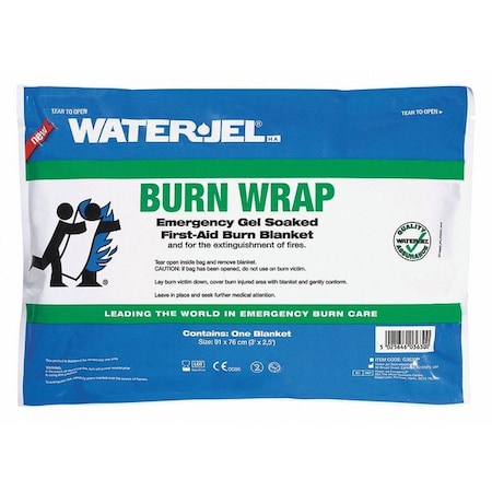 Burn Wrap, Sterile, Blue, Wool, 36