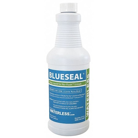 Waterless Urinal Sealant, Ready To Use, 1 qt, Liquid, Blue MPN:1114