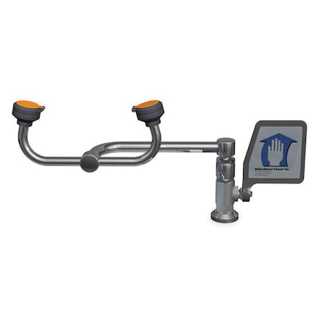 Plumbed Eyewash, Counter Mount, Plumbed, 11 in H., 13 in W MPN:EW806