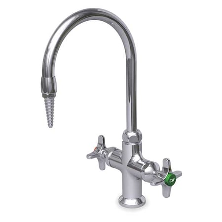 Manual Laboratory Faucet, Single Hole Mount, Chrome 1 Hole MPN:L414