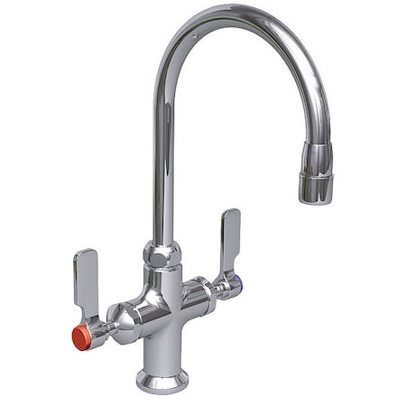Manual Laboratory Faucet, Single Hole Mount, Chrome 1 Hole MPN:L414-55LE