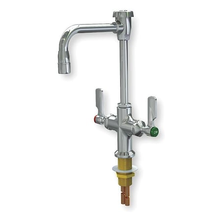 Manual Laboratory Faucet, Single Hole Mount, Chrome 1 Hole MPN:L414VB55LE