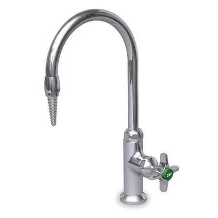 Manual Laboratory Faucet, Single Hole Mount, Chrome 1 Hole MPN:L614