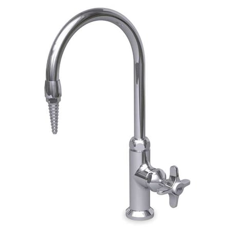 Manual Laboratory Faucet, Single Hole Mount, Chrome 1 Hole MPN:L694