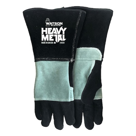 1039 Welding Gloves, Gauntlet Cuff, Wing Thumb, Standard Elksplit Leather, L, 1 PR MPN:1039-L