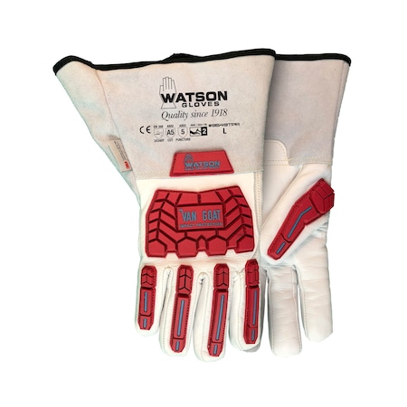 Van Goat Ansi Cut A5 C100 Lined Goatskin Gauntlet W/ TPR-Xlarge PR MPN:9549TPR-X