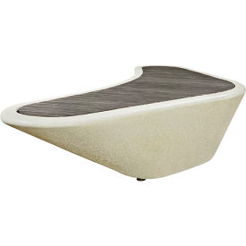 Wausau Tile® Collaboration Boomerang Bench 100
