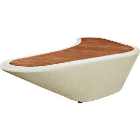 Wausau Tile® Collaboration Boomerang Bench 100