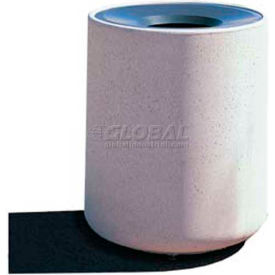 Concrete Waste Receptacle W/Bronze Aluminum Funnel Top - 26