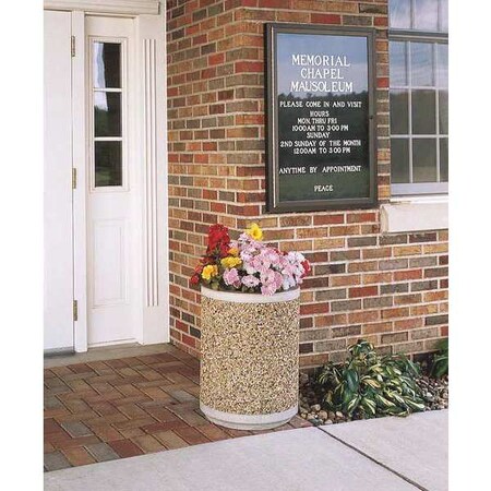 Planter, Round, 18in.Lx18in.Wx24in.H MPN:TF4070W22