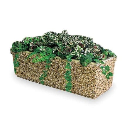 Security Planter, Rectangle, 48 In. W, Sand MPN:TF4165B3