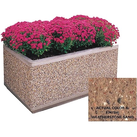 Planter, Rectangle, 48in.Lx48in.Wx30in.H MPN:TF4182W22