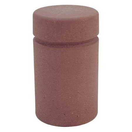 Decorative Bollard, 30 in H, Red, Concrete MPN:TF6015W22
