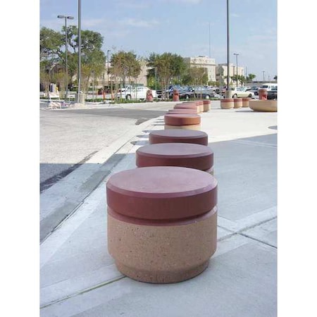 Bollard, Round, 24in.Lx24in.Wx19in.H MPN:TF6082W22