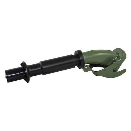 Rigid Spout, Plastic/Steel, Green, 1 in Dia. MPN:JC00SSK