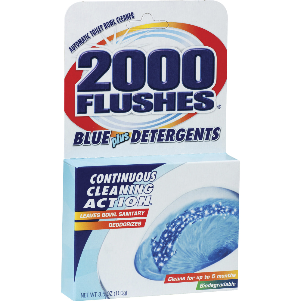 2000 Flushes Automatic Toilet Bowl Cleaner, 3.5 Oz, Blue MPN:201020