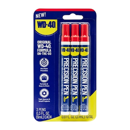General Purpose Lubricant, 0.3 oz, Pen, Petroleum Distillates Base, 300 Degrees F Max Op Temp, Amber, 3 PK MPN:490736
