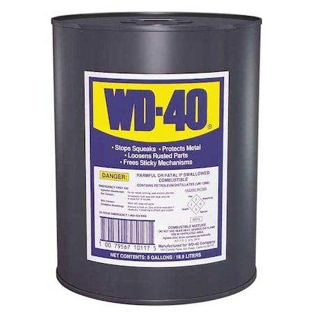 WD-40 5 Gallon Pail Multi-Purpose Lubricant MPN:49012