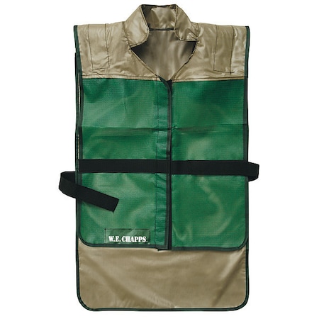 Vest, Butyl Rubber, Hook-and-Loop Closure, Gray/Green MPN:CSVM05
