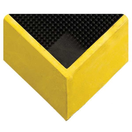 Sanitizing/Disinfecting Mat, 2 1/2 in Thick, 32 in W x 39 in L, Black/Yellow MPN:222