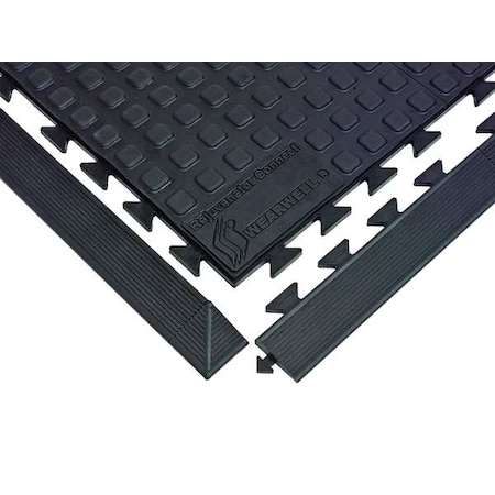 Ramp Edge with Corner, Polyurethane, 2 in W x 3 ft 3 in L, 5/8 in Thick MPN:502