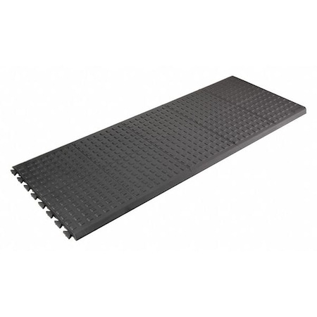 Interlocking Antifatigue Mat Tile, Polyurethane, 2 ft W x 5 ft L, 5/8 in Thick MPN:502