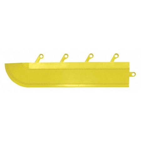 Ramp Edge with Corner, PVC, 3 in W x 15 in L, 5/8 in Thick, 4 PK MPN:540