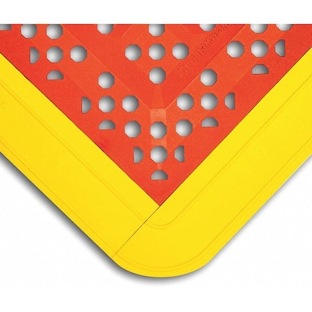 Interlocking Drainage Mat Kit, 27 in W x PVC, Red MPN:546