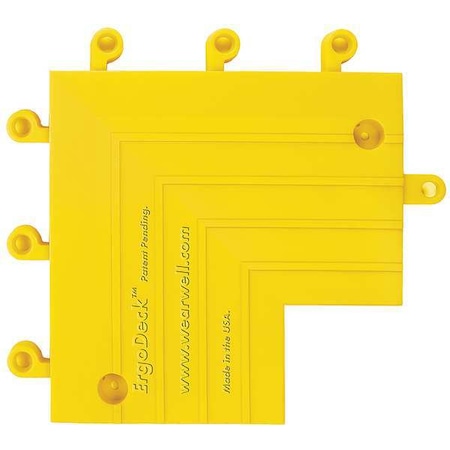 Ramp Inside Corner, PVC, 9 in W x 9 in L, 7/8 in Thick MPN:560