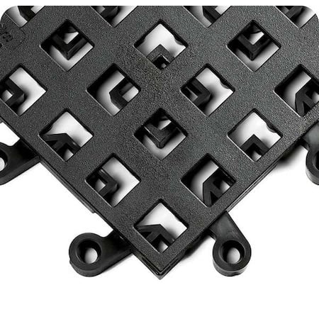 Mat, Vinyl, 18 in W x 7/8 in Thick, 10 PK MPN:564.78x18x18BK-CS10