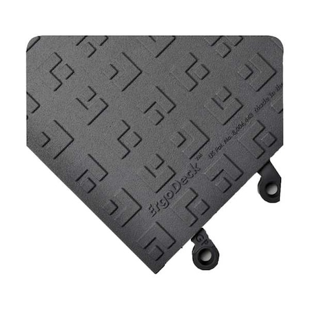 Mat, Vinyl, 18 in W x 7/8 in Thick, 10 PK MPN:566.78x18x18BK-CS10